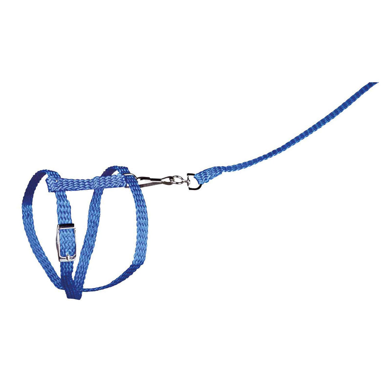 Trixie Nylon Harness with Leash for Rabbit and Small Rodent  6150 (Colors may vary) 25 - 44 cm x 8 mm - PawsPlanet Australia