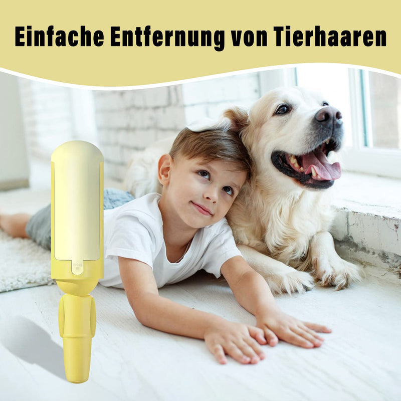 FQQF Lint roller animal hair, reusable animal hair remover, lint brush for removing cat hair and dog hair, reusable for sofa, car, bed, clothing - PawsPlanet Australia