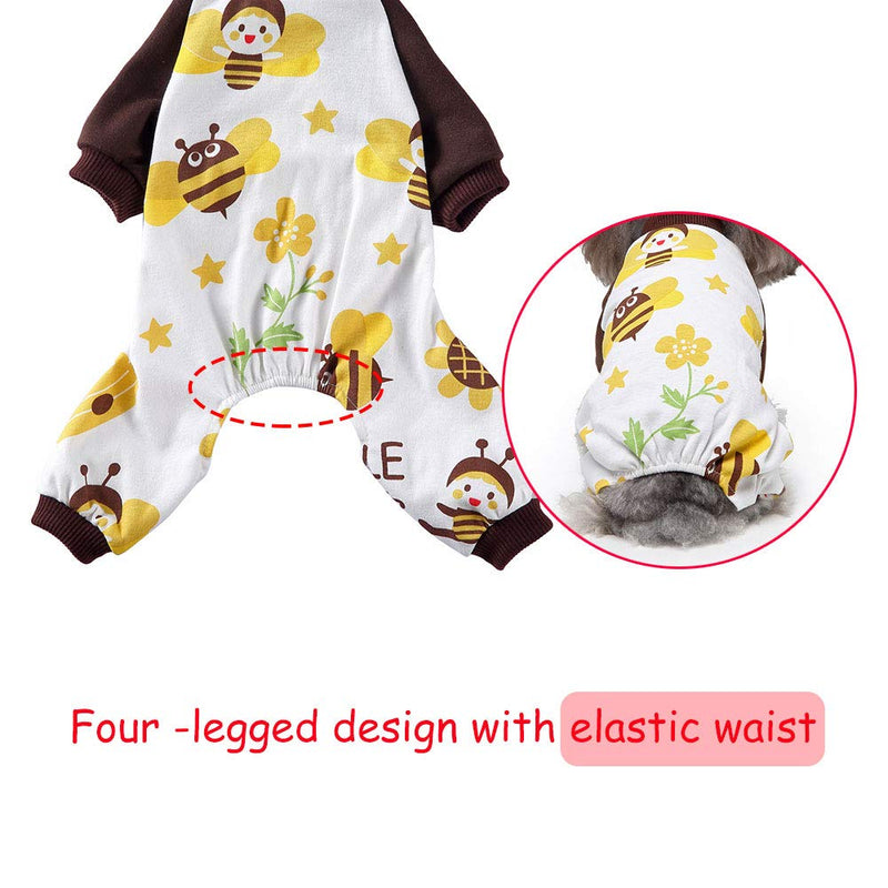 Oncpcare 2 Pack Dog Pajamas, Soft Cotton Dog Nightclothes, Cozy Adorable Shirt Pet Clothes Jumpsuit Pjs Sleepwear for dogs puppy cats XS - PawsPlanet Australia