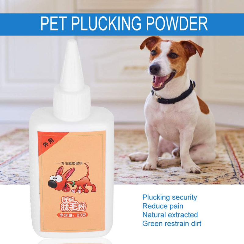 Pet Plucking Powder, Safe Pet Ear Canal Cleaner Natural Talcum Powder Cleaning Plucking Professional Household Ear Cleaner for Dogs Cats - PawsPlanet Australia