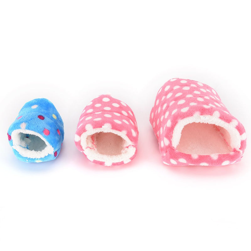 [Australia] - CoscosX Small Animal Sleep Tube Hanging Cozy Bed Pet House Cage Hammock Cave Hut Winter Warm Cute Nest Tent for Dog Cat Parrot Chinchilla Hamster Guinea Pig Rabbit Squirrel Hedgehog Rat Blue-Medium 