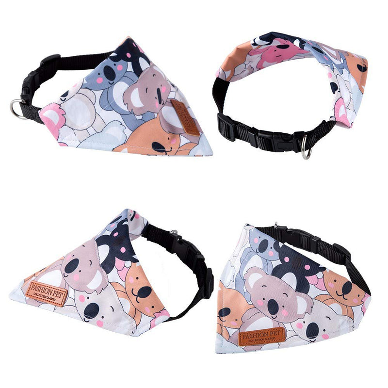 [Australia] - HUIIT Dog Bandanas 4 Pack Dog Bandana Collar with Adjustable Set Scarf Accessories for Small Dogs and Cats 