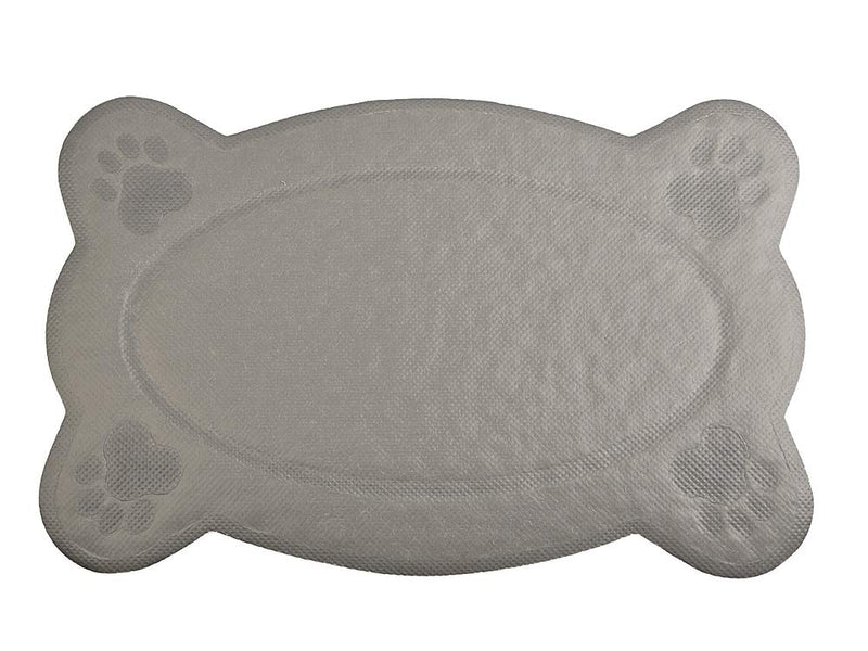 [Australia] - DM Cat Litter Box Debris Catcher Mat,Kitty Scatter Control Rug,16x10 Inches,5 Colors Available Grey 