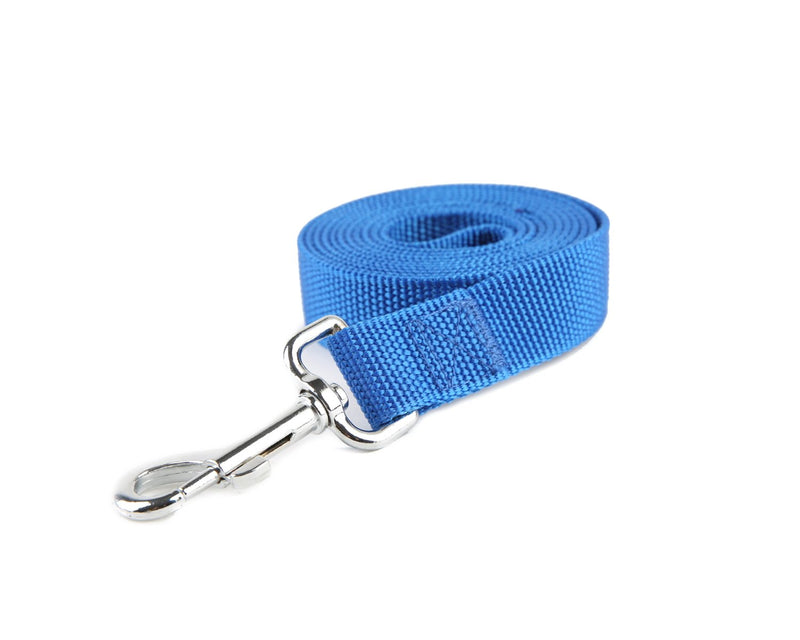 [Australia] - Strong Durable Nylon Dog Leash, for Medium Large Dogs Walking, Training or Exploring, 10 feet Long 1 inch Wide Blue 