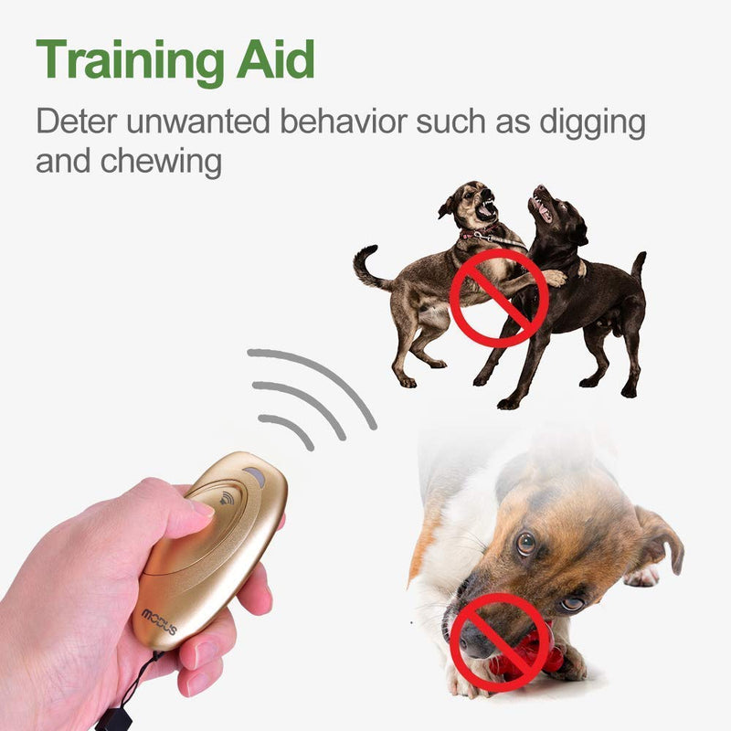 petlover Ultrasonic Bark Control Anti Barking Device Dog Training Aid 2 in 1 Control Range of 16.4 Ft - PawsPlanet Australia