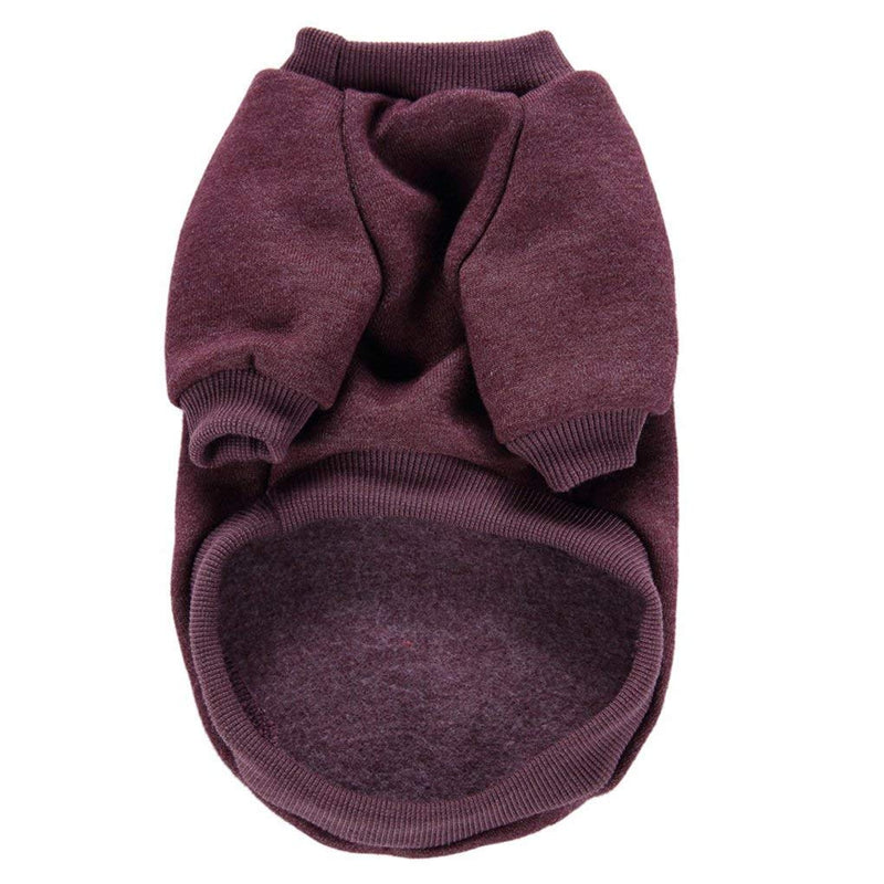 Bwealth Small Dog Clothes, Dog Sweaters for Small Dogs, Cute Classic Warm Pet Sweaters for Dogs Girls Boys, Cat Sweater Dog Sweatshirt Winter Coat Apparel for Small Dog Puppy Kitten Cat XX-Small Brown - PawsPlanet Australia