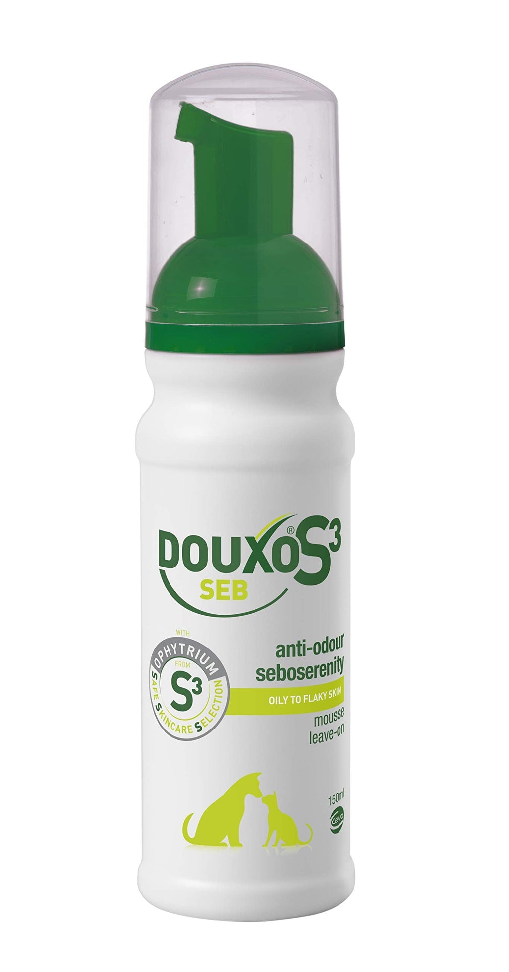 DOUXO S3 SEB - Mousse - Hygiene for dogs and cats - oily skin - flaky skin - anti-odor and anti-dandruff - hypoallergenic fragrance - recommended by veterinarians - 150 ml single - PawsPlanet Australia