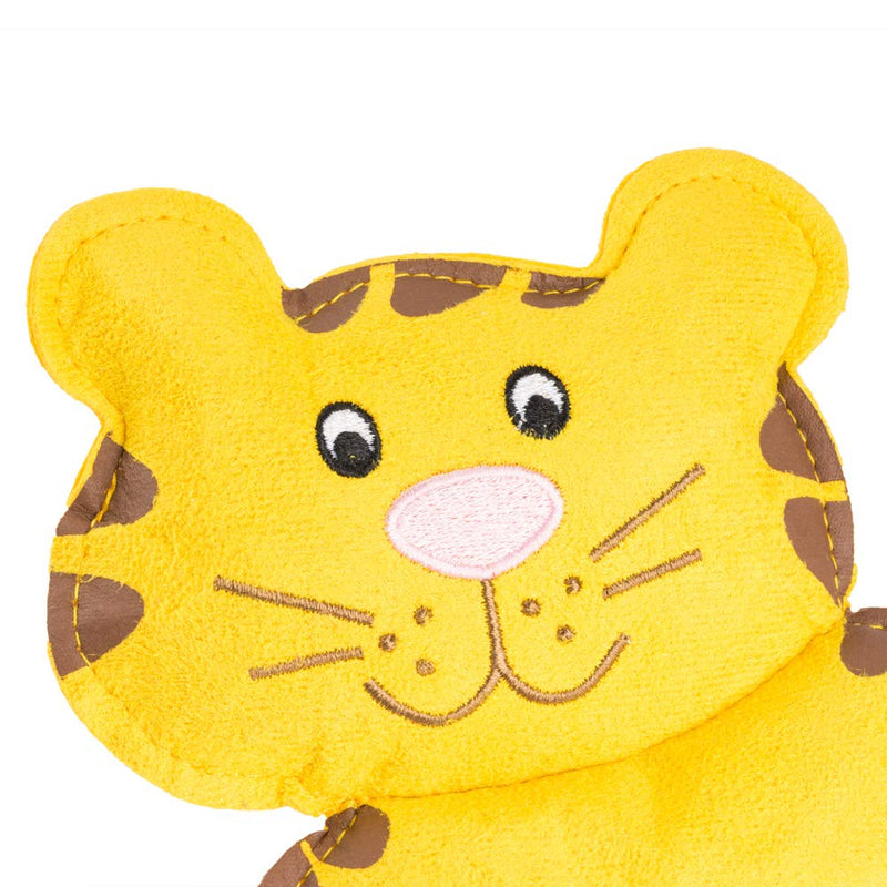 YUDOTE Cute Animal Series Dog Squeaky Plush Toy for Small,Medium,Large Dogs Chewing and Daily Play,25x16cm,Tiger 25 x 16cm Tiger - PawsPlanet Australia