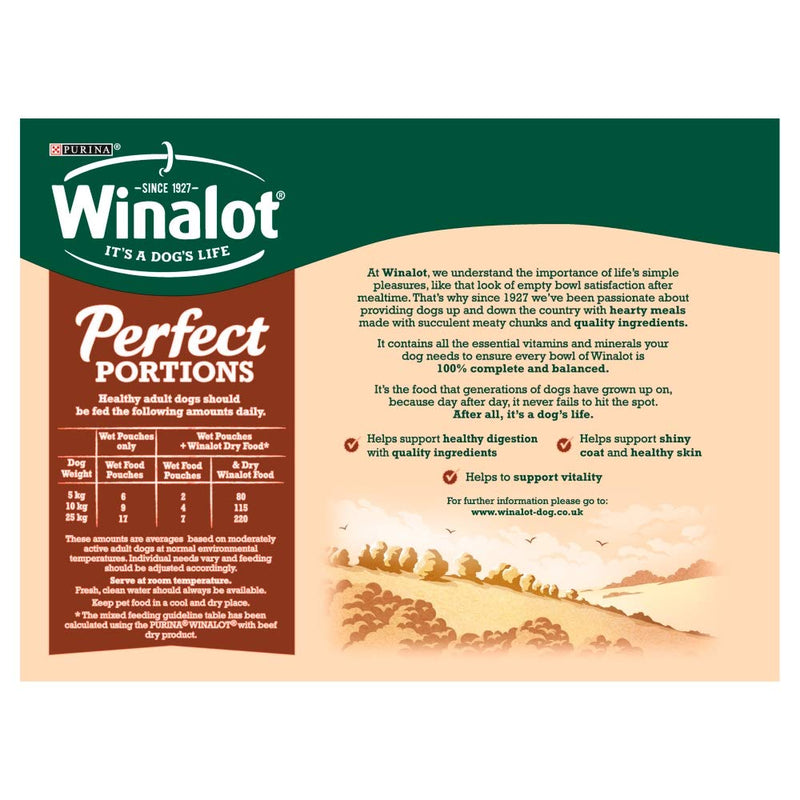 WINALOT Dog Food Pouches Mixed in Gravy, 12 x 100g 1 - PawsPlanet Australia