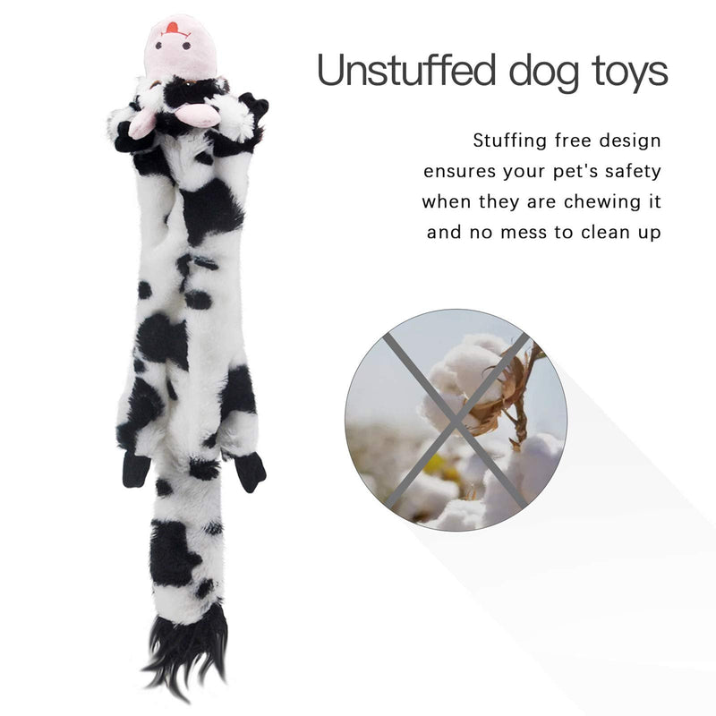 Squeaky Toys for Dogs, Crinkle Toys, No Stuffing, Plush Toys, Chew Toys for Large and Medium Dogs, Squeaky Dog Toys, Pack of 5 - PawsPlanet Australia