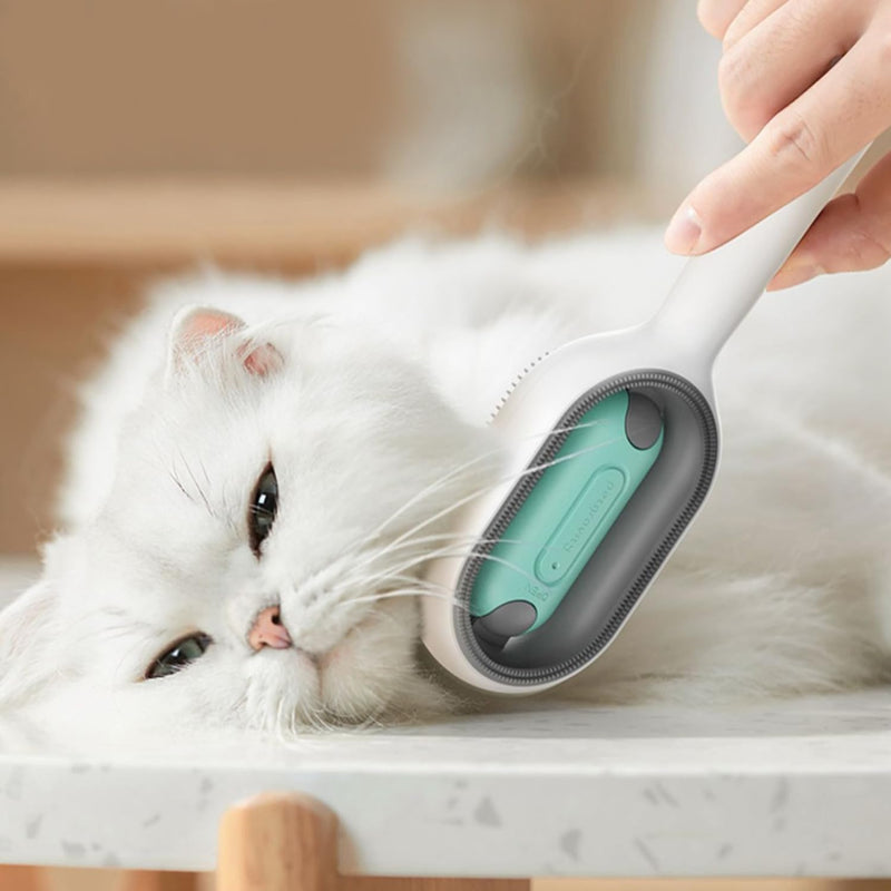 Pack of 2 Pet Hair Removal Comb with Water Tank, Cat Brush Dog Brush, Cleaning Brush with Water, Pet Hair Multifunctional Brush, 3-in-1 Pet Hair Removal Brush, Suitable for Pets - PawsPlanet Australia