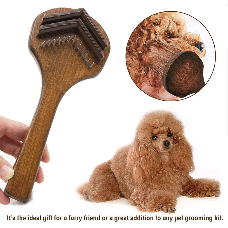 Deshedding Tool & Pet Grooming Brush for Small, Medium & Large Dogs, Cats & Horses, With Short to Long Hair - PawsPlanet Australia