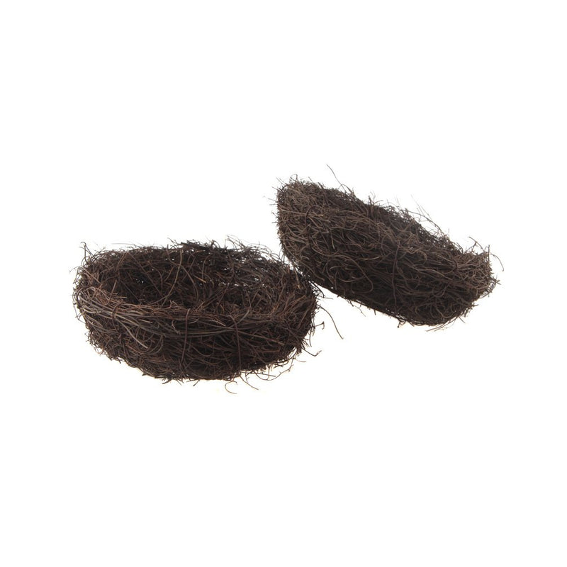 emours Natural Bird Nest Woven Vine Bird Finch House Bedding,2 Pack - PawsPlanet Australia