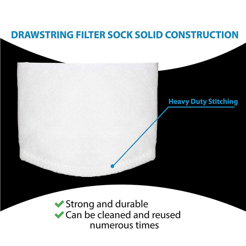 [Australia] - COCOPLAZA Filter Socks 4 Inch Ring Filter Socks 200 Micron - Aquarium Felt Filter Bags - 4 Inch Ring by 15 Inches Long … B- 2 Packs (7 Inch x 16 Inch) 
