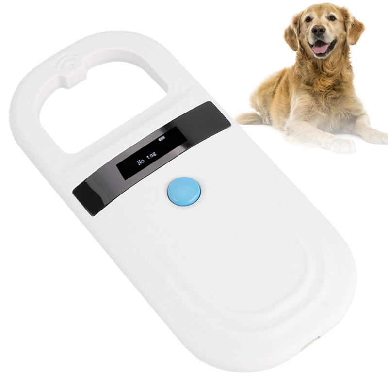 FILFEEL Pet Microchip Scanner, Rechargeable Animal Chip ID Reader Pet Tag Scanner FDX-B (ISO11784 / 11785) EMID Pet Microchip Reader (White) - PawsPlanet Australia