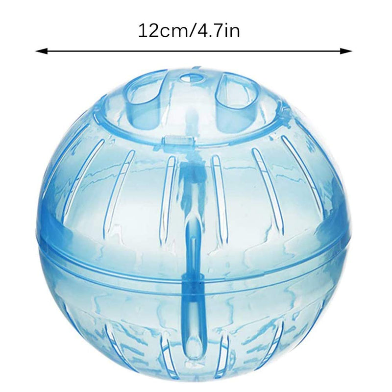 zfdg Hamster Plastic Ball, Small Hamster Exercise Ball, Small Hamster Plastic Ball, Hamster Running Ball, Pet Hamster Run Ball, for Totoro Mouse Squirrel Small Animal Pet Sports Training Toy (Blue) - PawsPlanet Australia