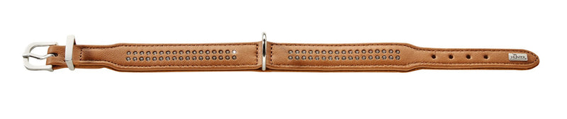 HUNTER's DIAMOND ELK PETIT collar Cognac 32 (XS) - PawsPlanet Australia