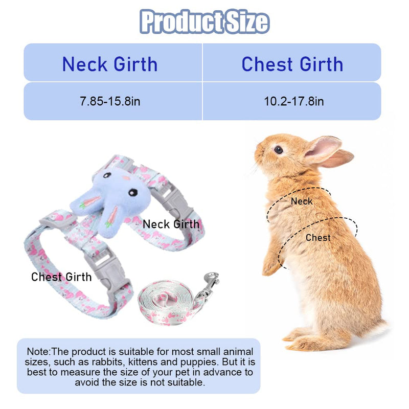 Rabbit cat harness with leash, adjustable rabbit leash, cat leash, rabbit leash, dwarf rabbit with harness for cats, soft harness, rabbit harness, cats and leash for rabbits, small animals - PawsPlanet Australia