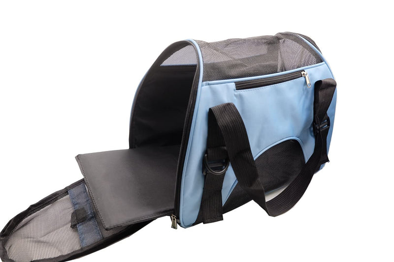 ZvoanSem Pet Carrier Bag,Small Cat Carrier Kitten Puppy little Dog Carrier for Travel Airline Approved Small Animal (Small, Blue) - PawsPlanet Australia