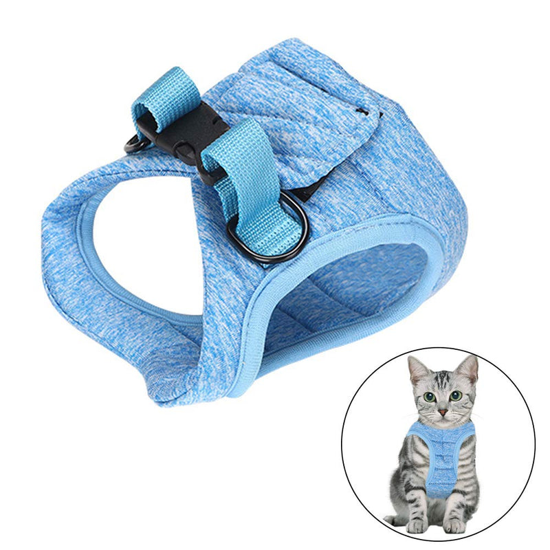 U/K Cat Harness and Leash Set for Walking Escape Proof Adjustable Soft Kitten Vest Comfortable Jacket for Puppies,Dogs,Rabbits with cationic Fabric Pet Soft Collar,Cat Harness and Lead Set (S, Grey) - PawsPlanet Australia