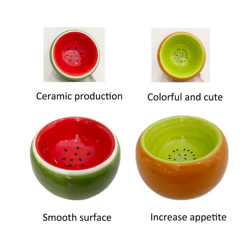 Hamiledyi Hamster Bowl,Ceramic Food Water Feeding Dish for Guinea Pigs Gerbil Mouse Rat Chinchilla Hedgehog Sugar Glider - PawsPlanet Australia