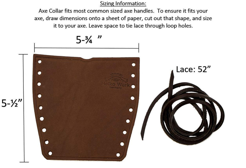 [Australia] - Helko Leather Handle Guard - Axe Collar for Axes and Hatchets - Axe Cover and and Axe Handle Protector Ax Collar 