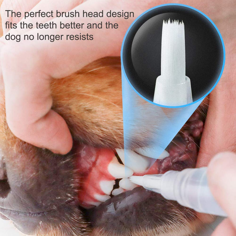 Mroobest Pet Teeth Cleaning Pen, Dog Teeth Cleaning Kit, Dog Teeth Stone Cleaner for Dental Care Tartar Plaque Remover for Freshening Breath-3PCS - PawsPlanet Australia