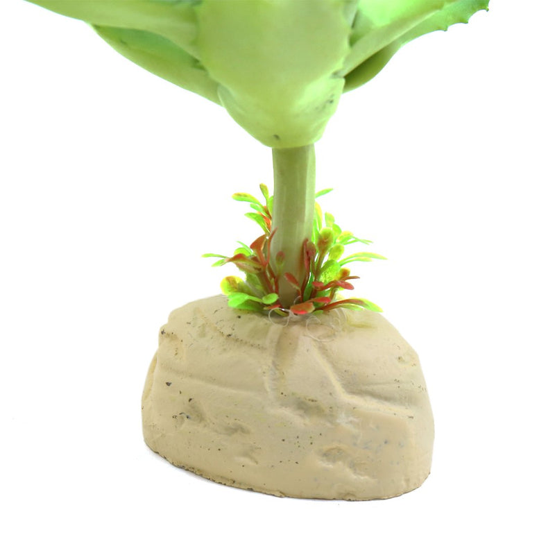 [Australia] - uxcell Light Green Plastic Lifelike Lotus Plant Aquarium Terrarium Plants Ornament for Reptiles 