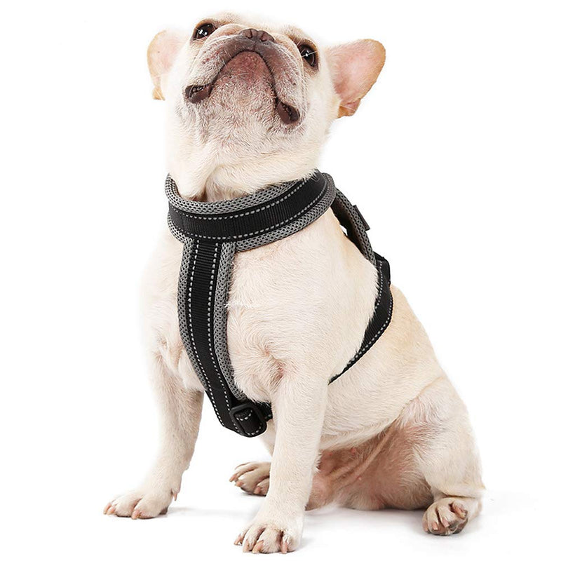 RC GearPro Large Dog Pet Chest Harness Pull with Handle, Reflective Adjustable Vest Harness in Training Walking and Hiking (M) Medium - PawsPlanet Australia