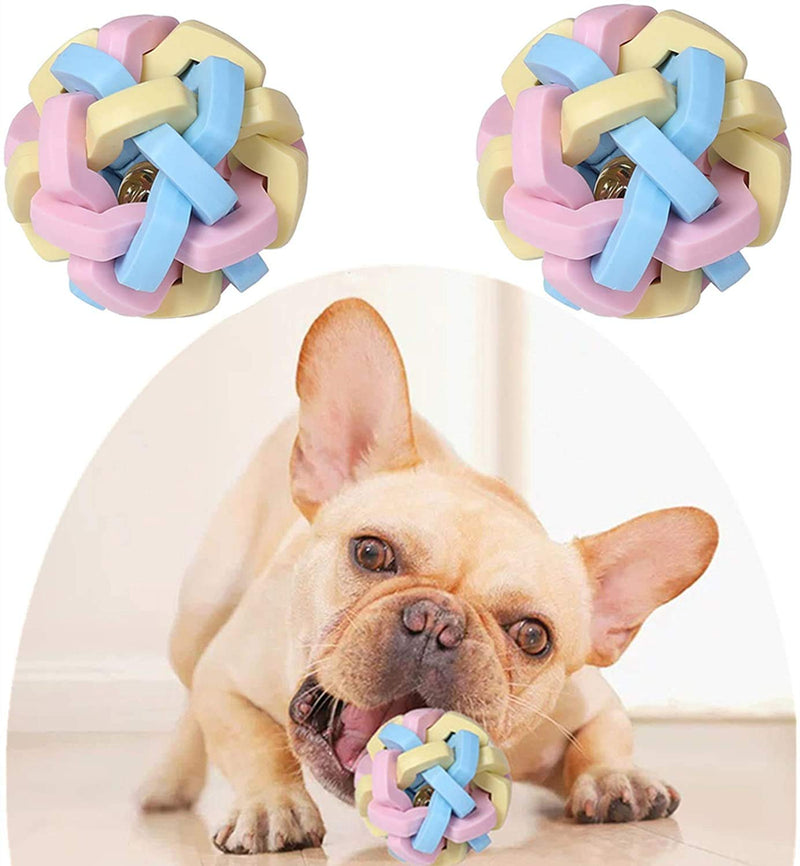 Cat and Dog Interactive Toy Bell Ball,Durable Dog chew Toy Ball,pet Tooth Cleaning Rubber Ball,Dog Tooth Toy Interactive Toy Bell Ball,(Suitable for Small and Medium-Sized Dogs) - PawsPlanet Australia