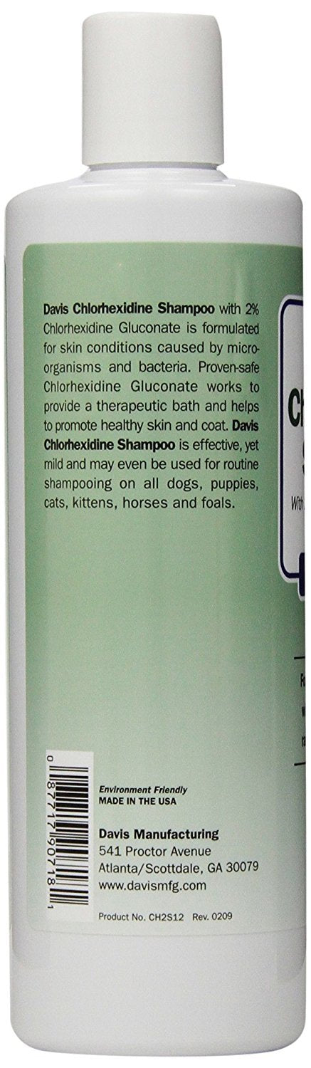 [Australia] - Davis Veterinary Products Chlorhexidine Shampoo for Dogs Cats Pets, Bundled with Health Tracker 2 Pack 