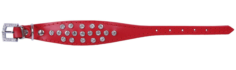 sarcia Bling Red Collar Exclusive- 25 cm One Size - PawsPlanet Australia