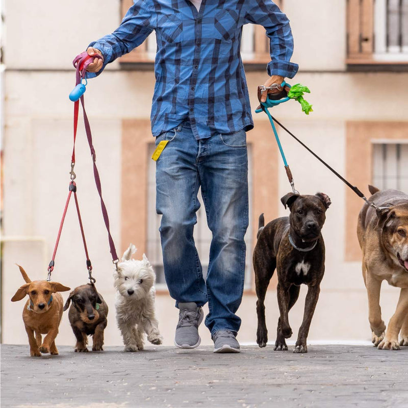 Dog waste bags with waste bag dispenser | Ecological dog poop bags for all breeds and sizes | Eco dog waste bags + linen bag holder Organic dog waste bags for resilient needs. 300 bags - PawsPlanet Australia
