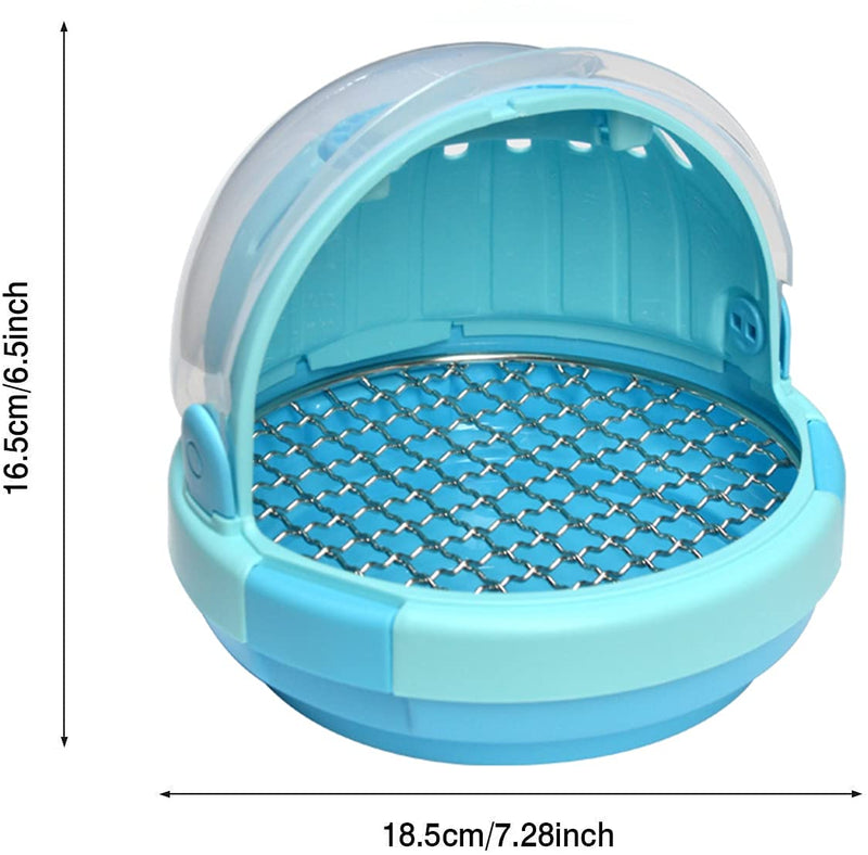 Bird Carrier with Handle - Parrot Carrier Lightweight Portable Pets Suitcase Transparent Breathable Warm Nest Bed for Parakeet Macaw Cockatiels Conure Lovebird Parrot Birds Accessories Blue - PawsPlanet Australia