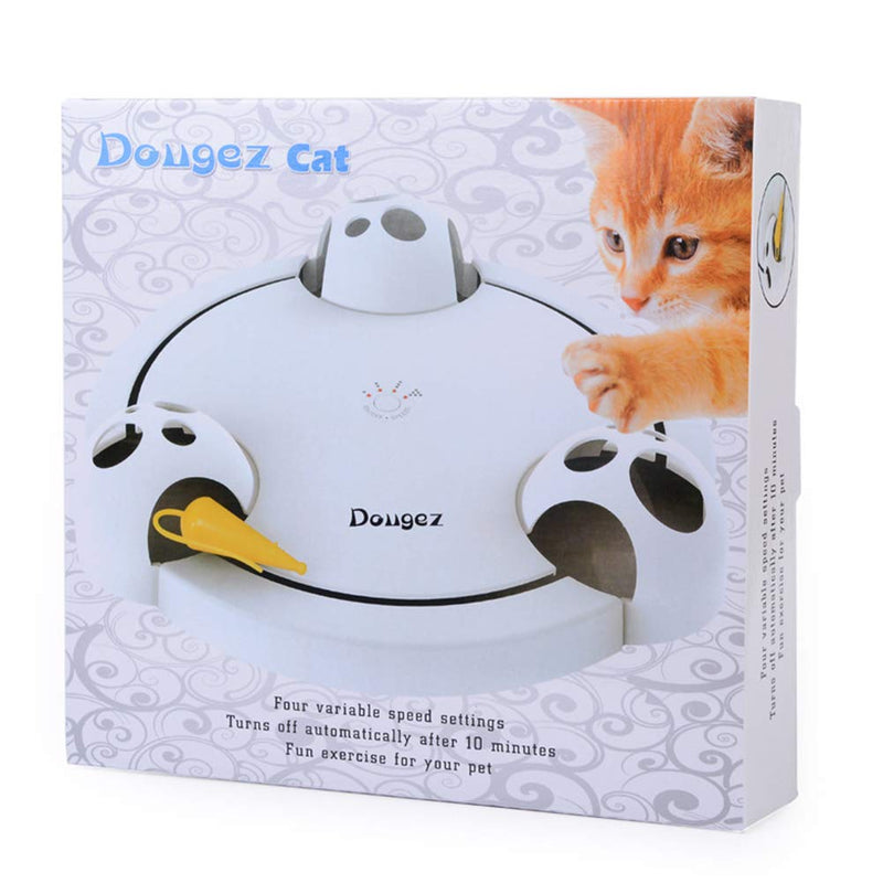 [Australia] - Running Pet Cat Toy, Interactive Automatic Toy for Cat or Kitten, Adjustable Electronic Battery Operated Toy 