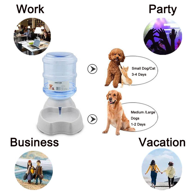 [Australia] - Old Tjikko Dogs Water Dispenser,Water Bowl for Dogs,Pet Water Dispenser,Automatic Dog Water Bowl Cat Water Dispenser Dog Drinking Fountain,1 Gallon (Water Dispenser) 