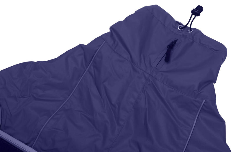 Morezi Greyhound Winter Coat, Whippet Coat with Padded Fleece Lining, Water Resistant Dog Jacket with Adjustable Bands and Reflective - Navy - Xsmall XS - PawsPlanet Australia
