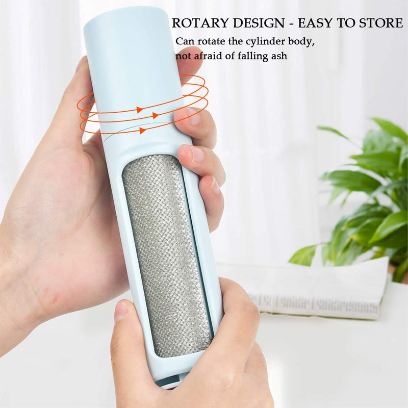 "N/A" Cat Fur Removal Tool Pet Fur Remover,Reusable Pet Hair Brush Pet Lint Remover Dog Fur Remover with Self-Cleaning Base for Clothes, Car, Sofa, Bed, Carpet - PawsPlanet Australia