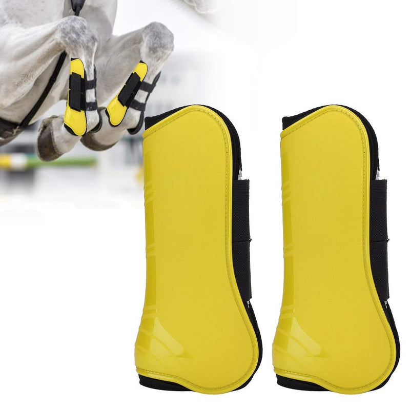 Broco 1 Pair of Horse Jumping Leg Boot Protection Support Wrap Equestrian Equipment(Yellow) - PawsPlanet Australia