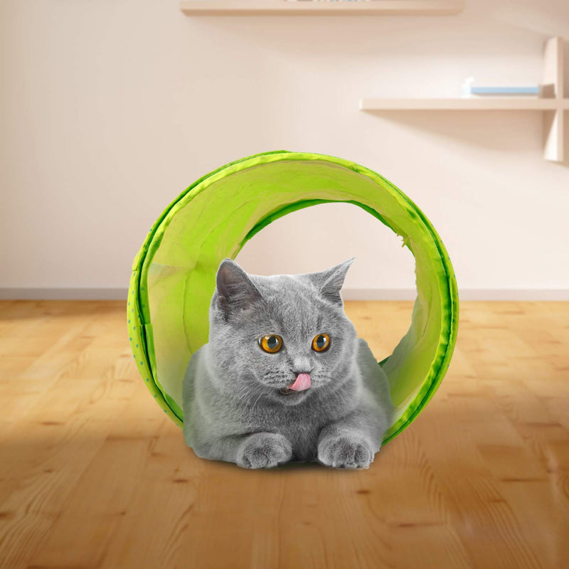 PAWISE Cat Tunnel Tube Cat Toys Cat Tunnel Bed Indoor Pop-up Collapsible Pet Tube Interactive Play Toy (Color Random) - PawsPlanet Australia