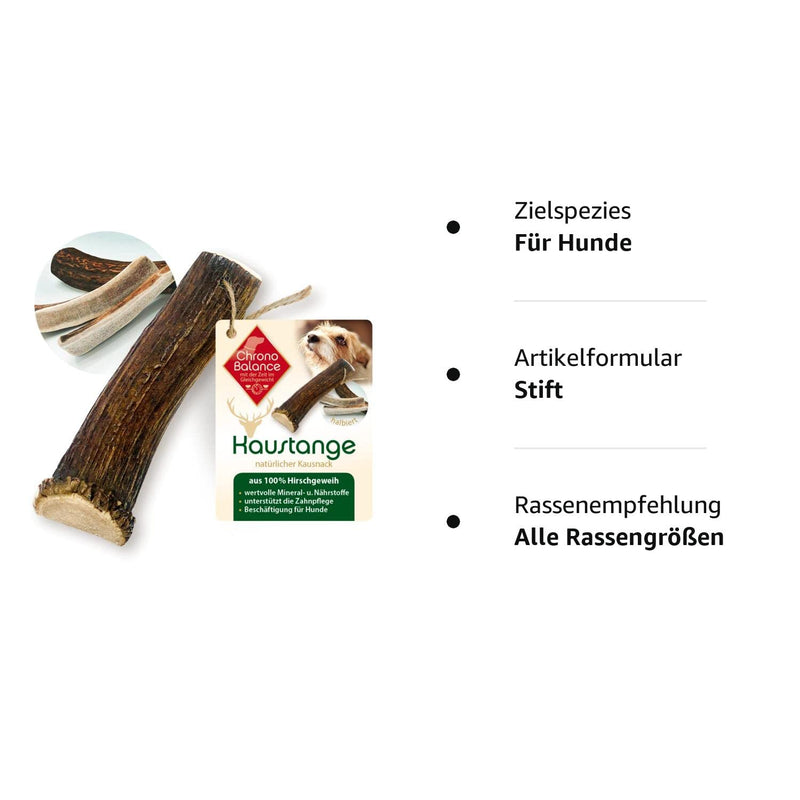 ChronoBalance® Antler Chew Stick for Dogs: XL Chew Toy Dental Care Chew Stick Made of 100% Deer Antler: Dog Toy Chew Root Treat Chew Wood Dental Hygiene Chew Bone Set: Naturally Safe Robust XL (Pack of 1) - PawsPlanet Australia