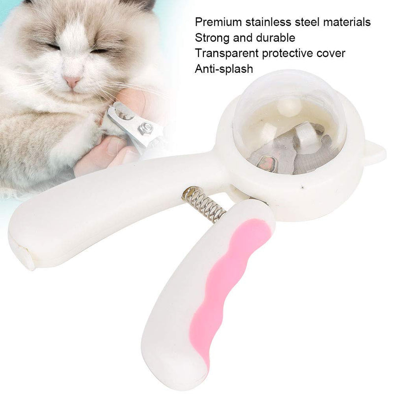 Pets Nail Clippers - Stainless Steel ABS for Dogs Cats Pet Nail Clipper Grooming Tool for Small Animals (Pink) 粉色 - PawsPlanet Australia