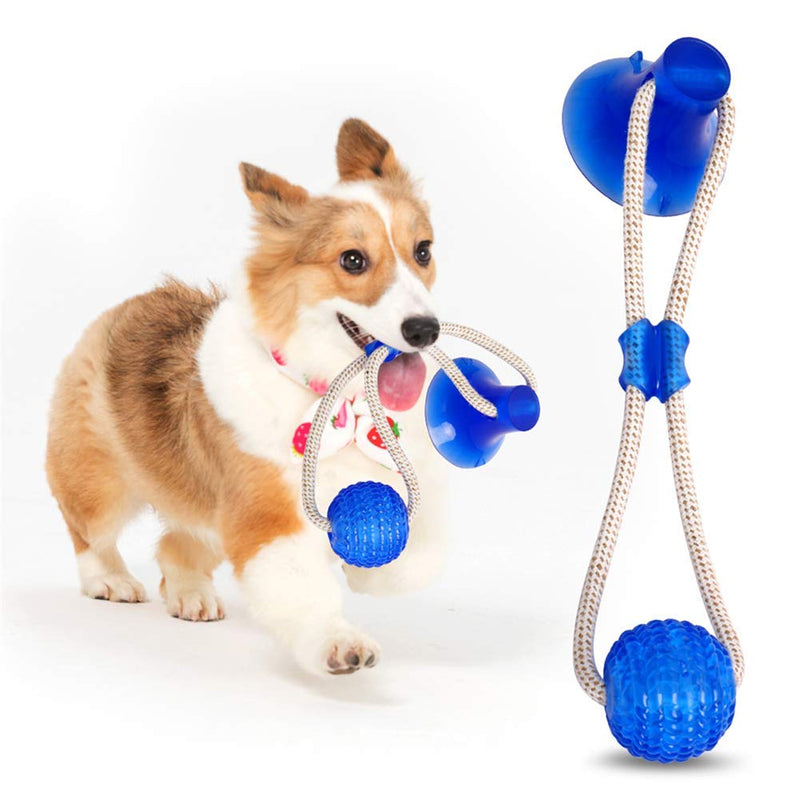 INTVN Multifunction Pet Molar Bite Toy, Dog Bite Toy, Pet Chew Ball Toy with Suction Cup, Multifunction Pet Molar Bite Toy for Molar, Teeth Cleaning, Play - PawsPlanet Australia