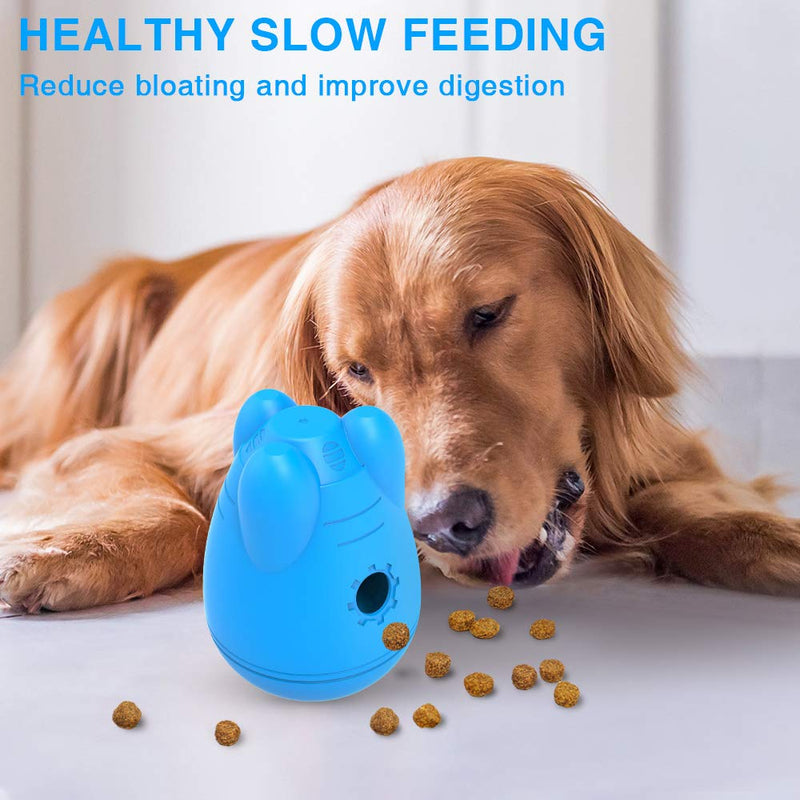 [Australia] - RUCACIO Treat Dispensing Dog Toys Interactive, Wobble Dog Puzzle Toys for Large Medium Dogs - IQ Dog Treat Ball, Dog Food Dispenser Toy, Interactive Dog Toy 