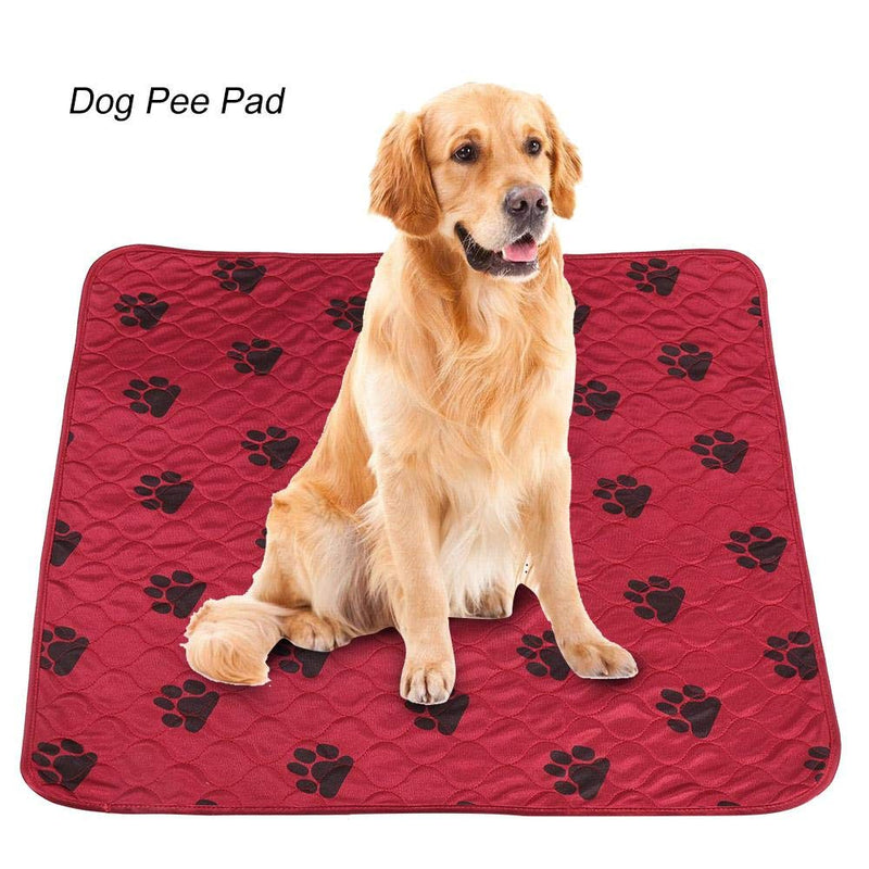 80 * 90Cm Red Reusable Waterproof Dog Changing Pad-Affordable And Durable Pet Pad - PawsPlanet Australia