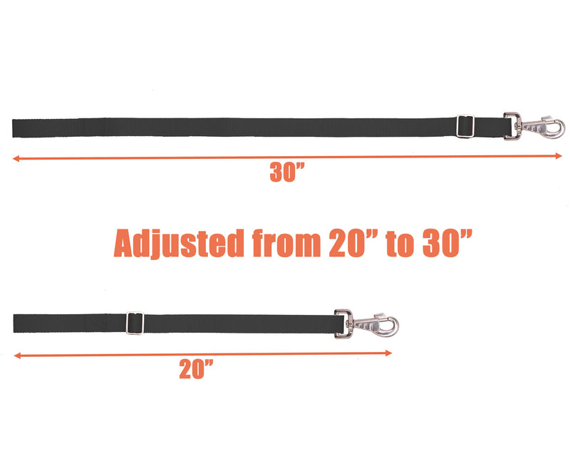 Loaged Adjustable Nylon Bucket Strap （3 Pack）- for Hay Nets, Water Buckets, Hanging Strap,Horse Outdoor Feeders,Heavy Duty Horse Water Feed, 30" Black - PawsPlanet Australia