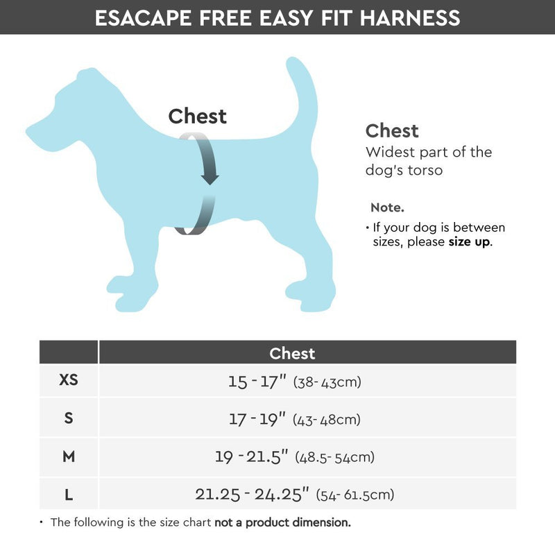 [Australia] - Gooby - Escape Free Easy Fit Harness, Small Dog Step-in Harness for Dogs That Like to Escape Their Harness Small chest (17-19") Hot Pink 