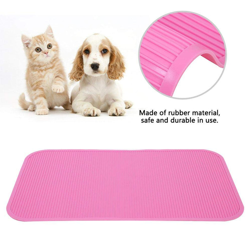 [Australia] - Non-Slip Mat Non-Slip Rubber Mat for Pet Grooming Bathing Training Table(Pink) pink 