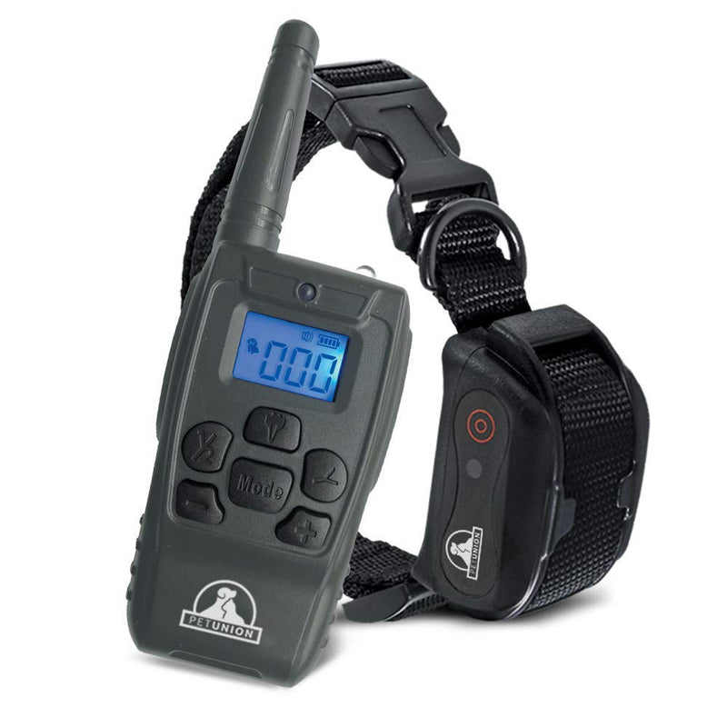 [Australia] - Pet Union PT0Z1 Premium Dog Training Shock Collar, Fully Waterproof, 1200ft Range Charcoal 