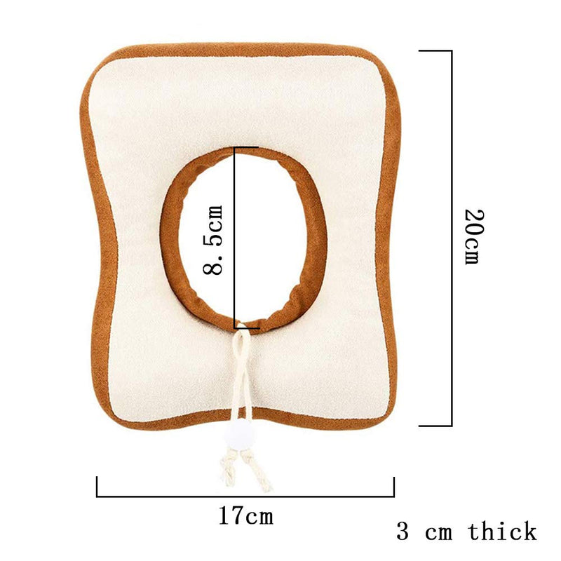 NA 2 Pieces Adjustable Cat E-Collar Surgery Wound Healing Protective Protective Cone Soft Toast Bread Pet Cone Protective Recovery Collar Cat Cone Collar - PawsPlanet Australia